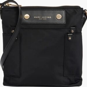 Marc By Marc Jacobs Black Crossbody Bag with Gold Accents